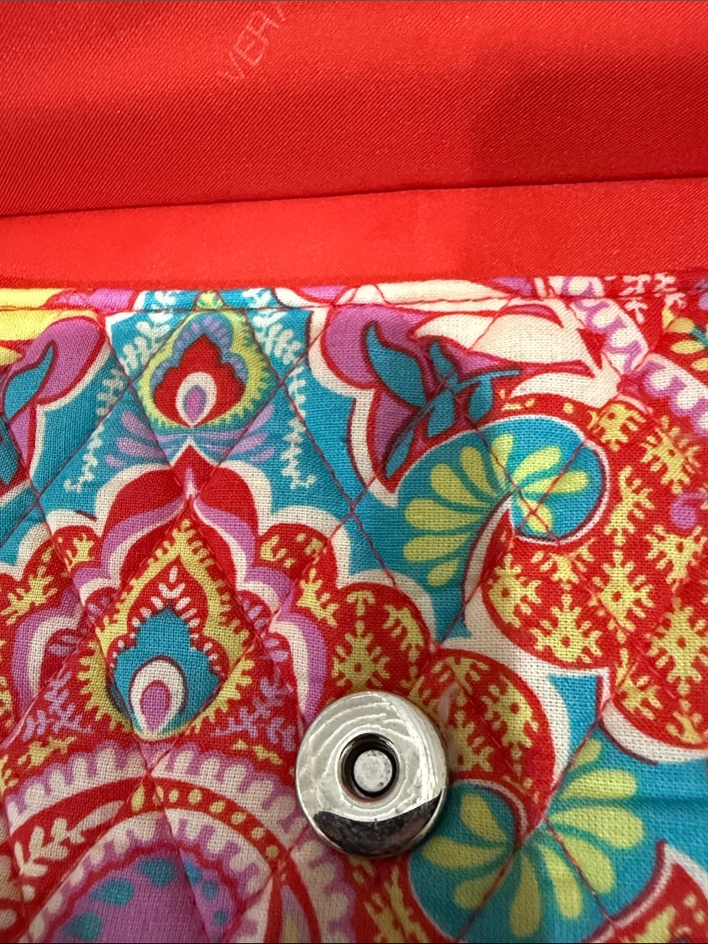 Vera Bradley Quilted Crossbody Bag "Paisley in Paradise" Pattern - Picture 7 of 10